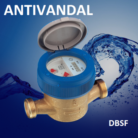 Vodoměr DBSF 13 "Antivandal", STV, 1/2"